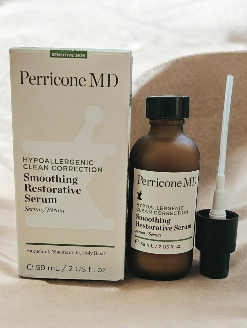 $105 Perricone MD Hypoallergenic Smoothing Restorative Serum - 2 fl oz,  NIB